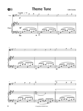 Easy Melodic Fragments - Viola - Colin Cowles - Partition - Alto